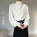 FreestyleCrown Mens Retro Stand Collar Shirt