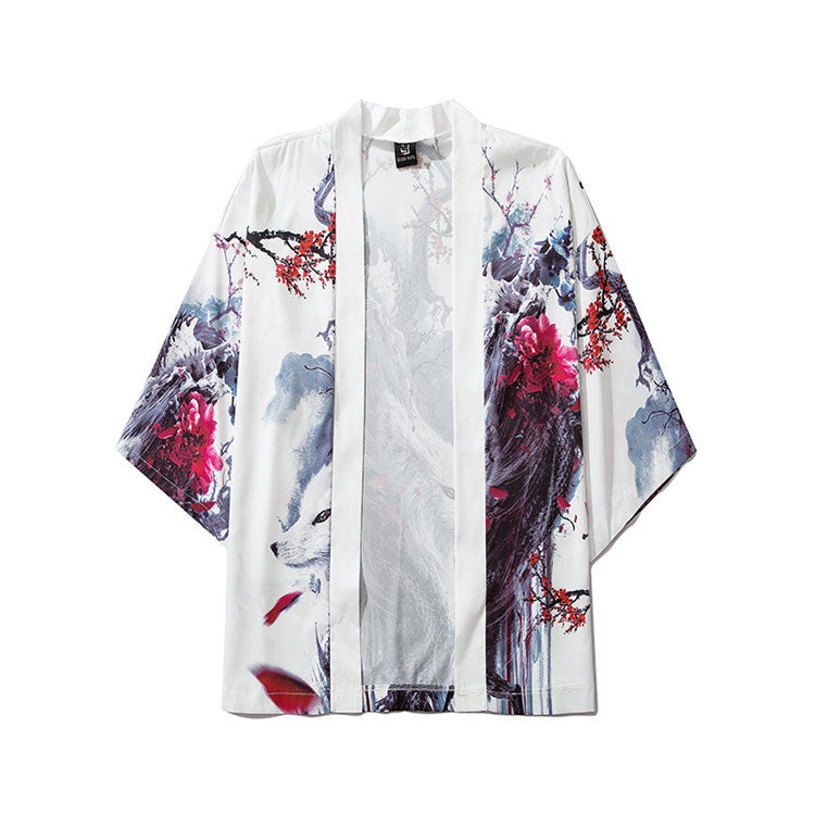 FreestyleCrown Womens Japanese Crane Kimono