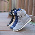 FreestyleCrown Men's High-Top Canvas Sneakers Black