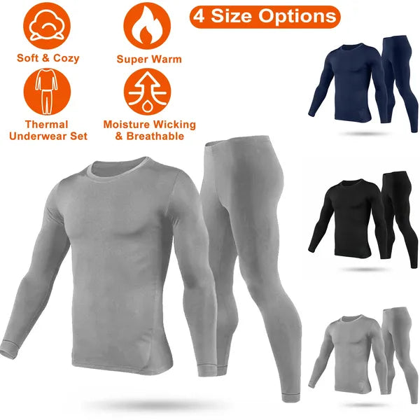 FreestyleCrown Mens Thermal Underwear Set