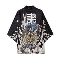 FreestyleCrown Unisex Cat Samurai Streetwear Kimono