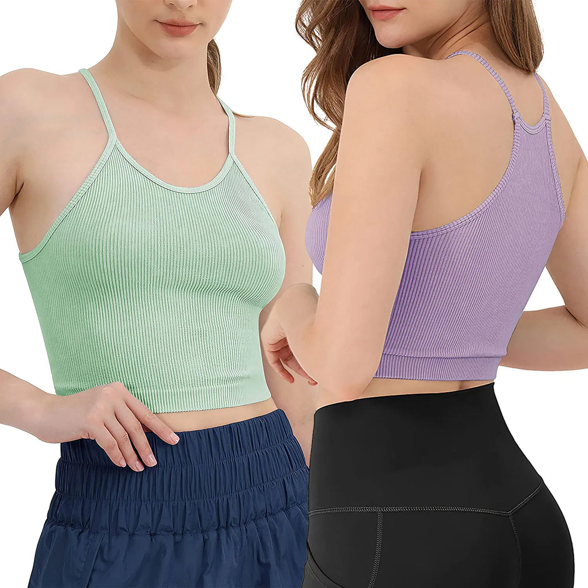 FreestyleCrown Women's Khaki Crop Top 3-Pack