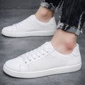 FreestyleCrown Men's White Leather Sneakers