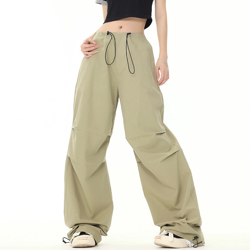 FreestyleCrown Womens Wide Leg Paper Bag Pants