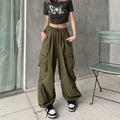 FreestyleCrown Womens Y2K Baggy Cargo Joggers