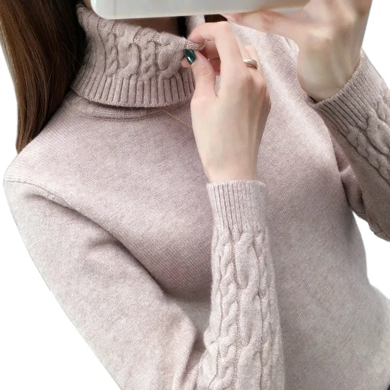 FreestyleCrown Womens Turtleneck Winter Sweater