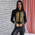 FreestyleCrown Womens Runway Bandage Party Jacket