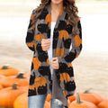 FreestyleCrown Skull Pumpkin Print Cardigan