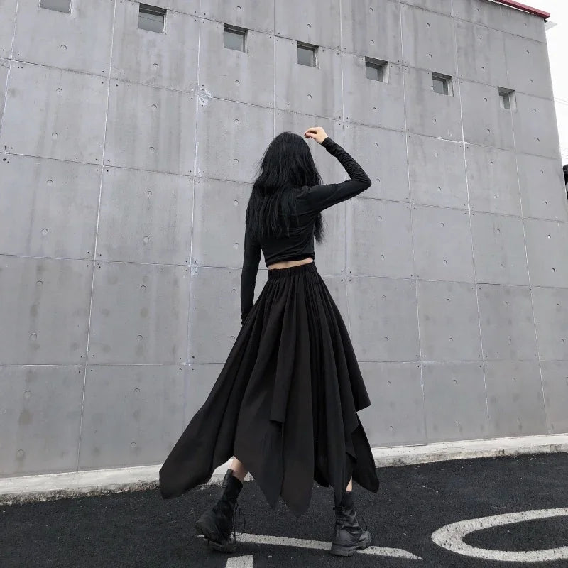 FreestyleCrown Dark Irregular High Waist Skirt