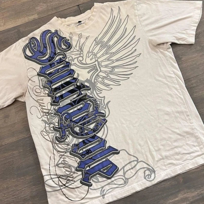 FreestyleCrown Womens Vintage Hip Hop Graphic Tee