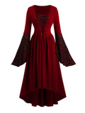 FreestyleCrown Vintage Lace Patchwork Gothic Dress