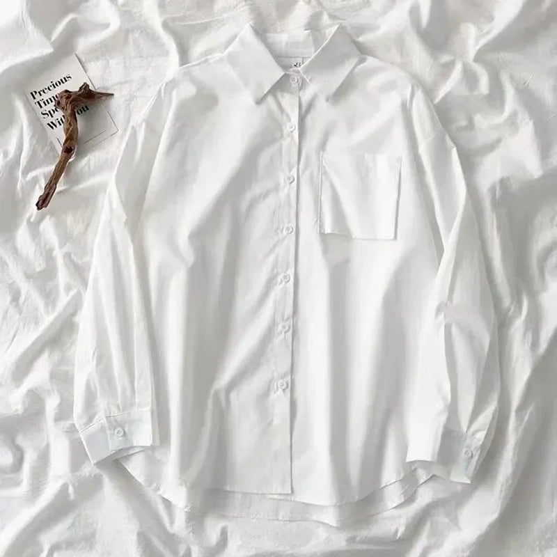 FreestyleCrown Womens Japanese Style White Shirt