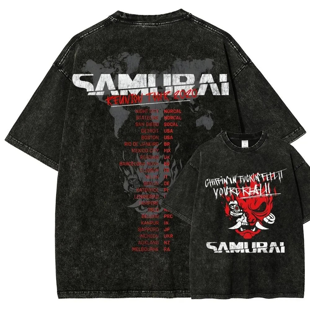 FreestyleCrown Cyber Metal Washed Graphic Tee