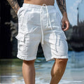 FreestyleCrown Men's White Cargo Shorts