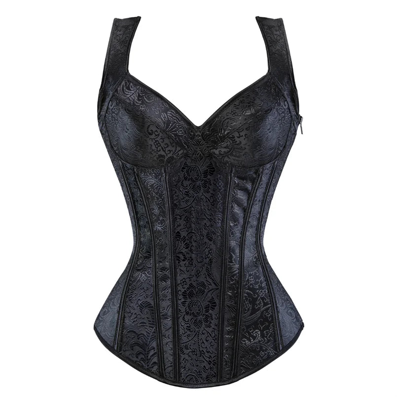 FreestyleCrown Floral Gothic Corset Top