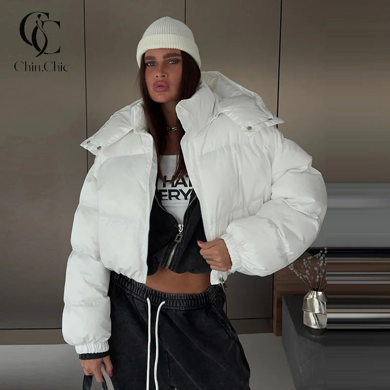 FreestyleCrown Womens Cropped Puffer Jacket
