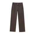 FreestyleCrown Womens Brown Washed Mom Jeans