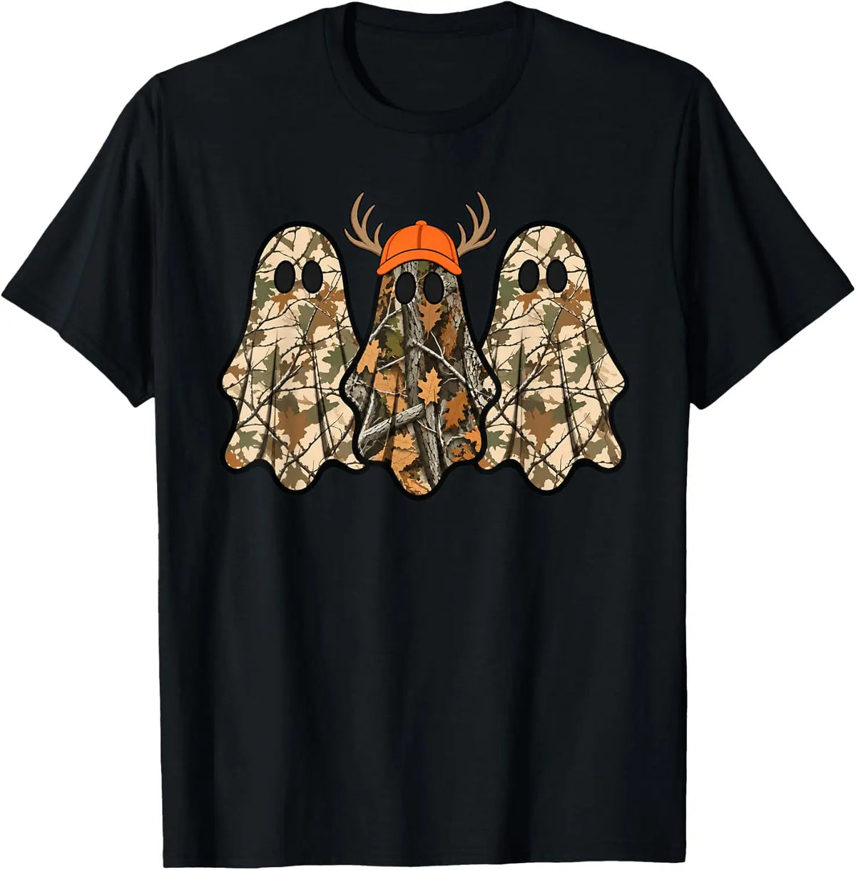 FreestyleCrown Camo Ghost Deer Hunting Tee