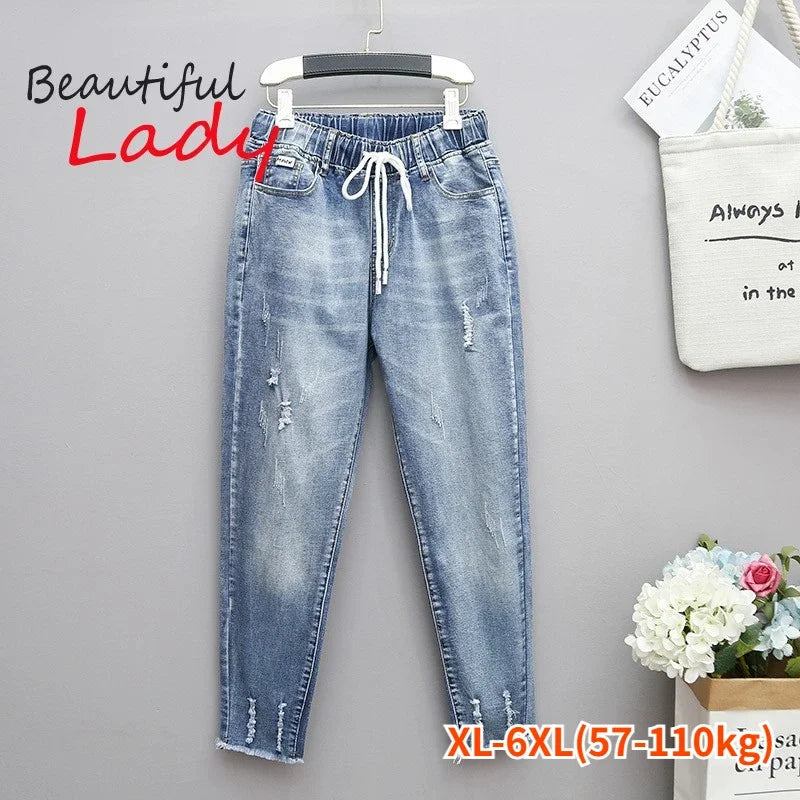 FreestyleCrown Womens Plus Size Mom Jeans