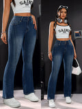 FreestyleCrown Womens High-Waisted Straight Jeans