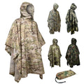 FreestyleCrown Camouflage Tactical Rain Poncho