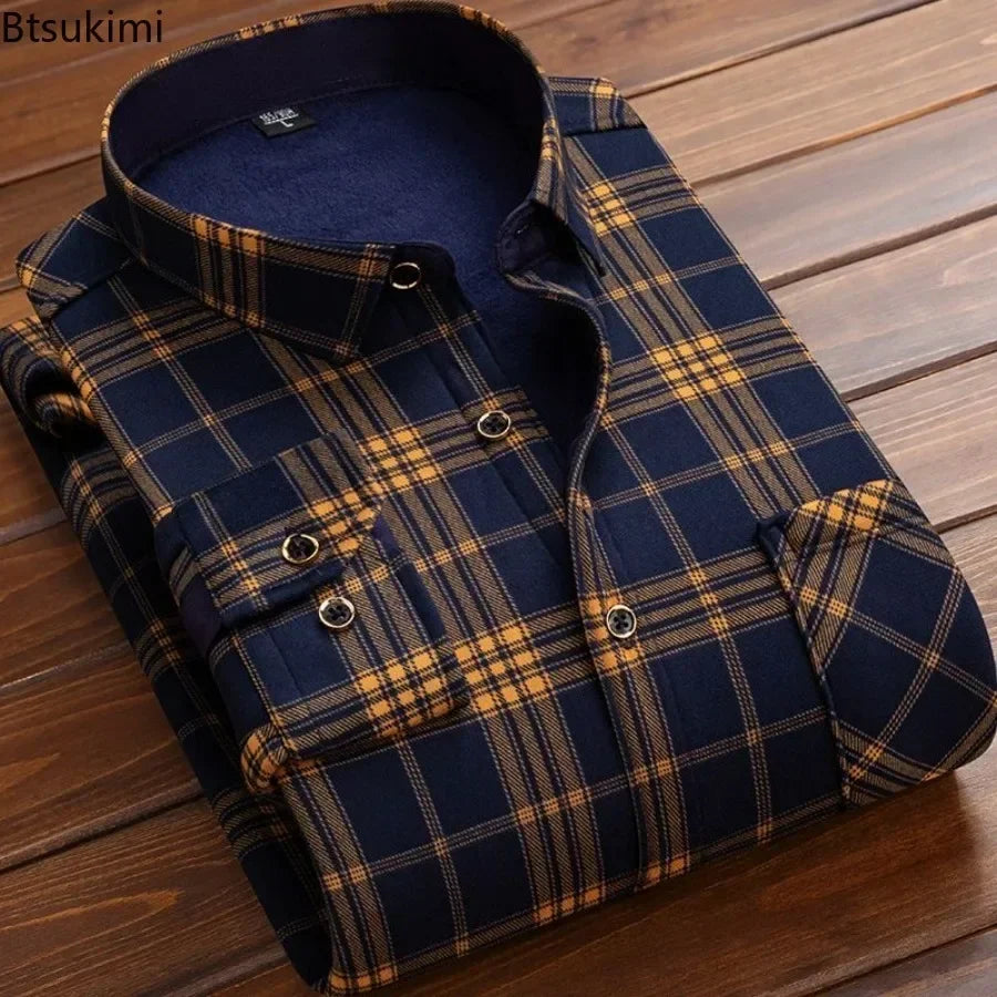 FreestyleCrown Mens Winter Fur-Lined Flannel