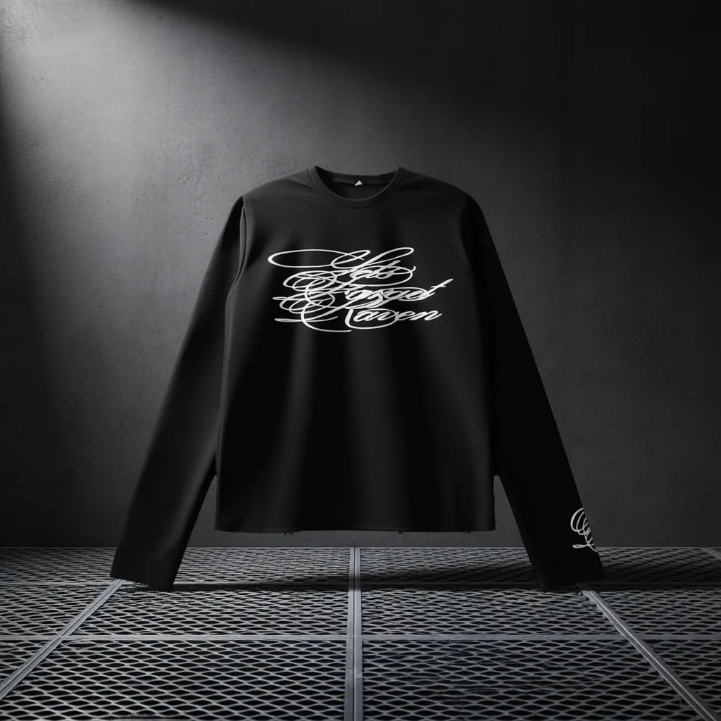 FreestyleCrown Dark Retro Gothic Long Sleeve Tee