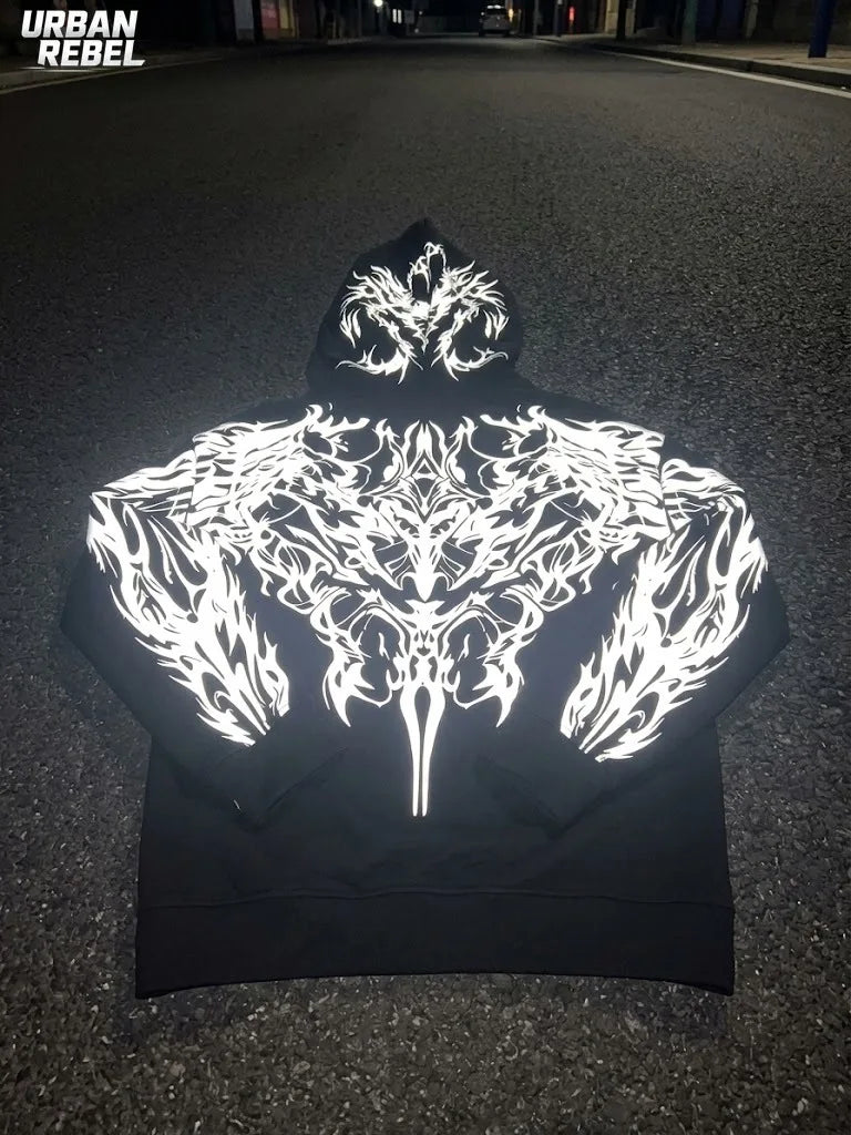 FreestyleCrown Reflective Motorcycle Hoodie