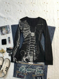 FreestyleCrown Skull Long Sleeve Gothic Tee