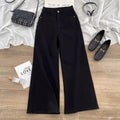 FreestyleCrown Womens Classic Black High Waist Jeans