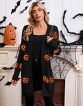 FreestyleCrown Orange Purple Pumpkin Cardigan