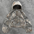 FreestyleCrown Y2K Retro Camo Zip Hoodie