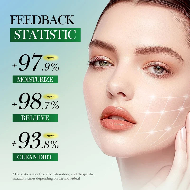 FreestyleCrown Facial Skin Care Set Moisturizing Facial Cleanser Refreshing Facial Cleanser Firming Aloe Vera Face Gel Rejuvenate Skin Lighten