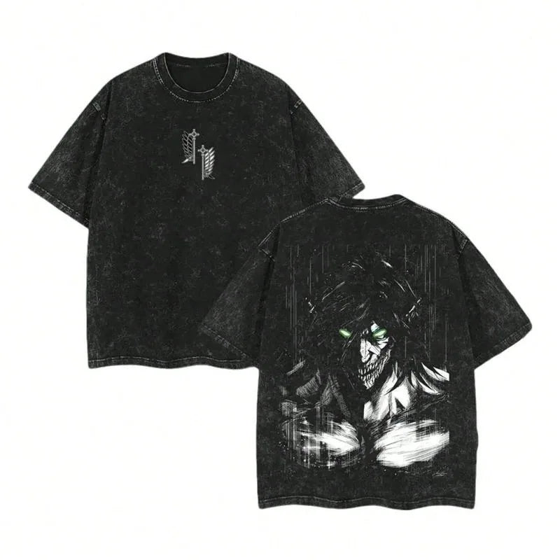 FreestyleCrown Attack On Titan Retro Cotton Anime Tee