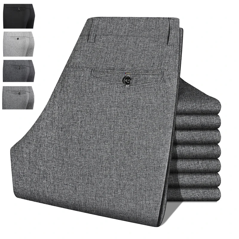 FreestyleCrown Mens Straight Dress Trousers