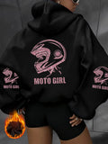 FreestyleCrown Moto Girl Helmet Biker Hoodie
