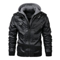 FreestyleCrown Mens PU Leather Biker Jacket