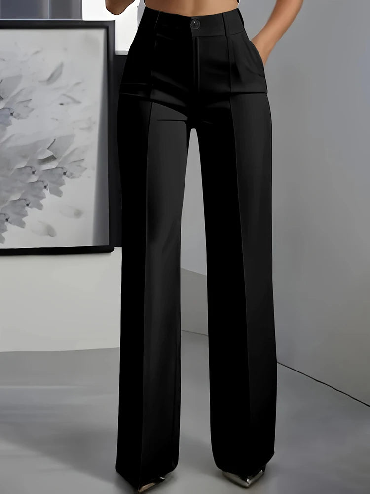 FreestyleCrown Womens High Waist Office Trousers