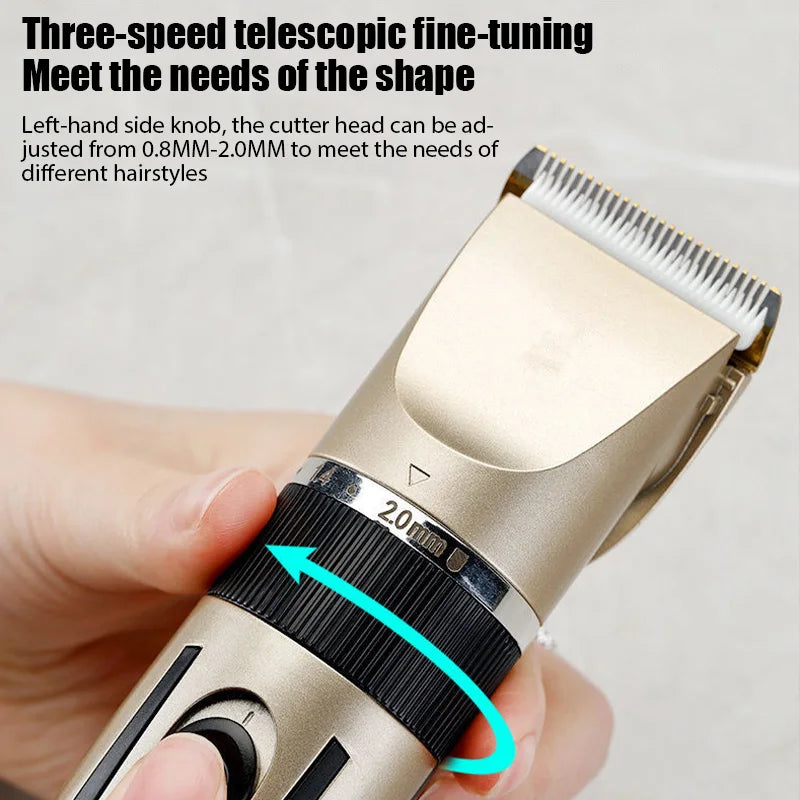 FreestyleCrown Electric Hair Trimmer Shaver Home Trimmers For Men Hair Clipper Professional Rechargeable Shavers Barber Hair Cutting Machine