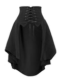 FreestyleCrown Punk Swallow Tail Corset Skirt