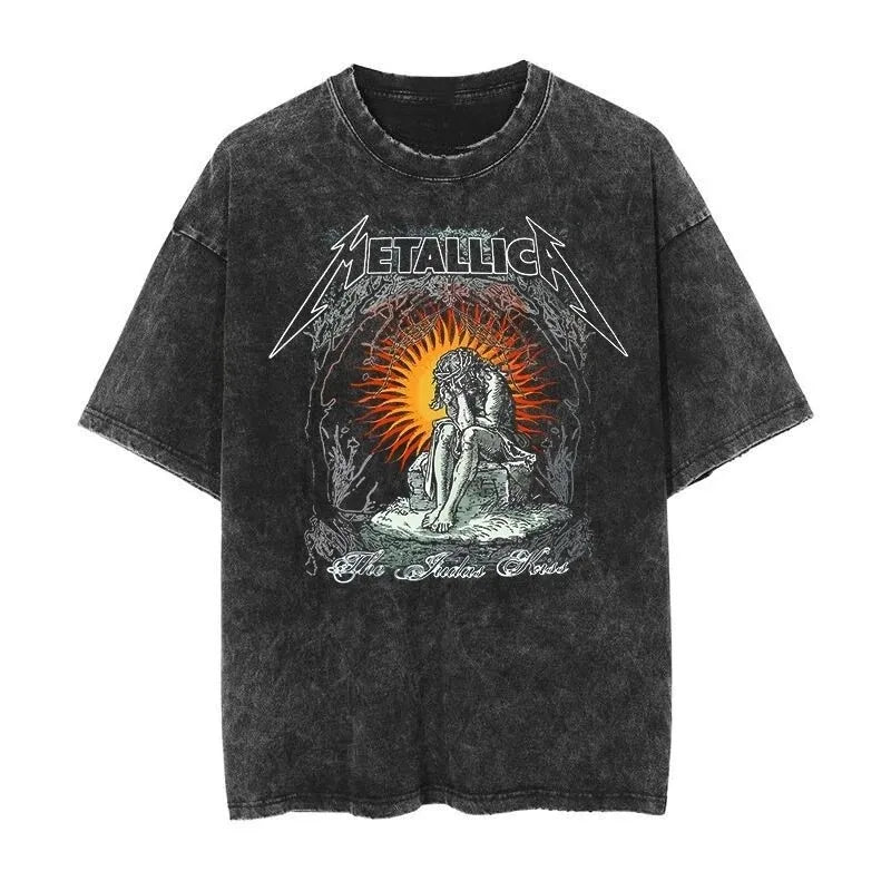 FreestyleCrown Metallica Washed Band Tee