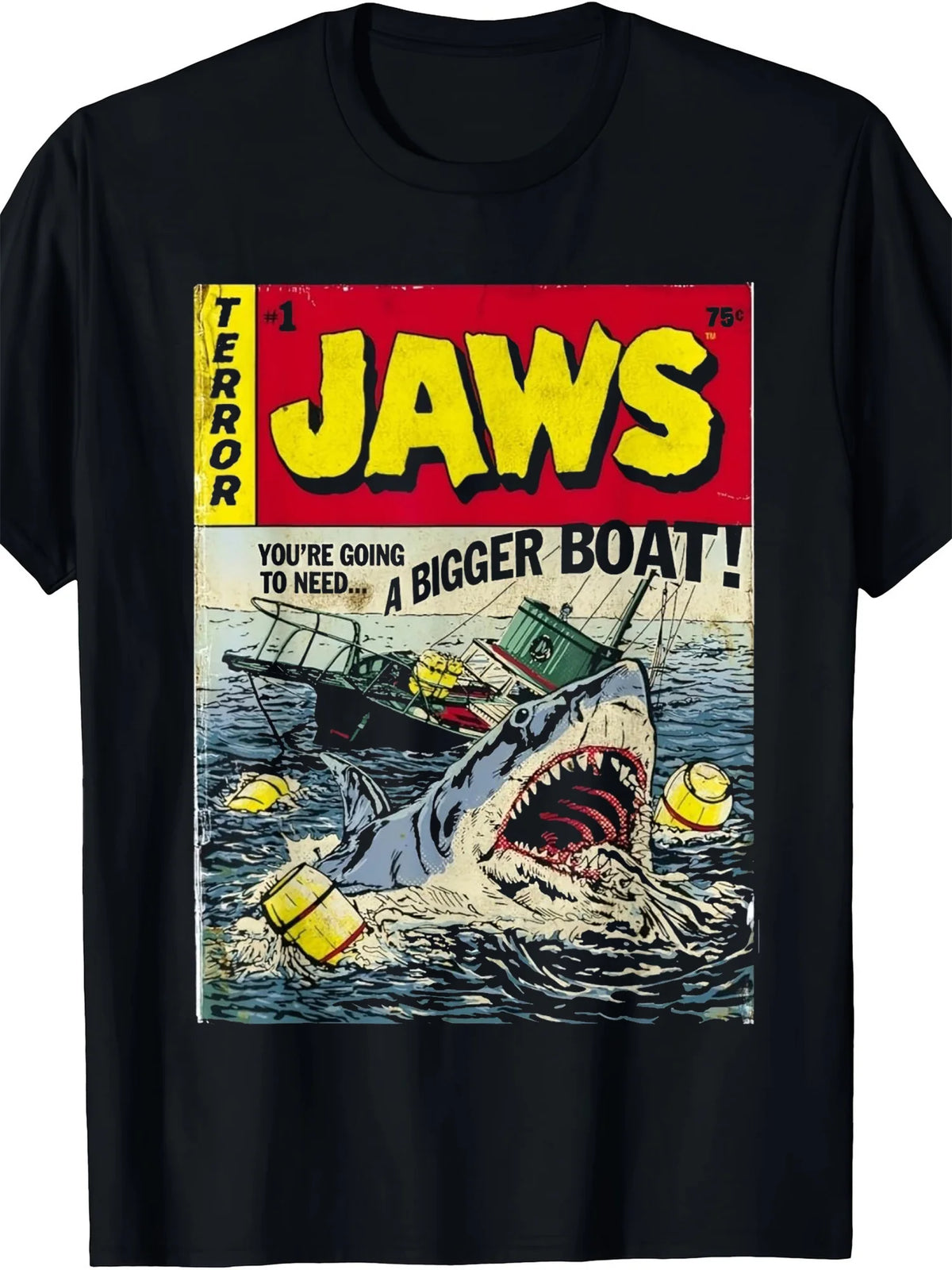 FreestyleCrown Jaws Horror Movie Graphic Tee
