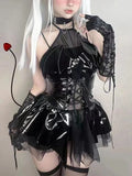 FreestyleCrown Bats Hollow Out Punk Dress