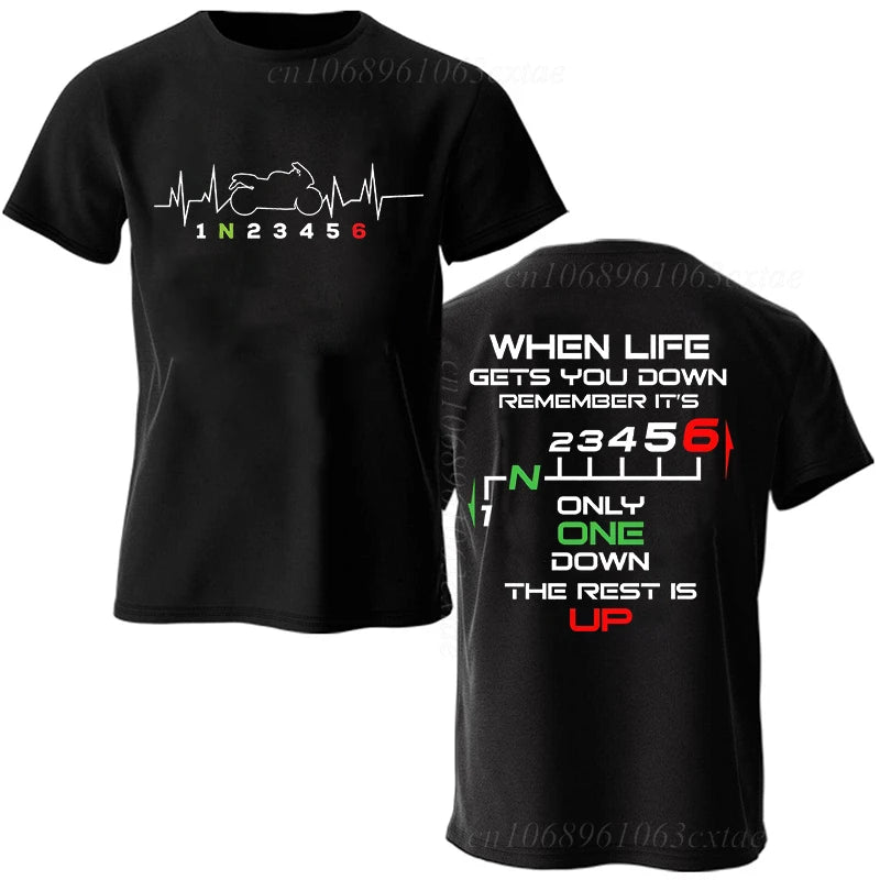 FreestyleCrown Biker Heartbeat Gear Tee