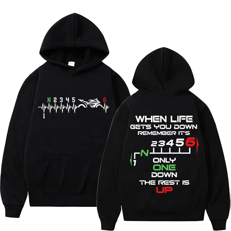 FreestyleCrown Biker Heartbeat Hoodie