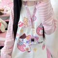 FreestyleCrown Womens Kawaii Cartoon Long Sleeve Tee
