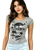 FreestyleCrown Skull Graphic Goth Tee
