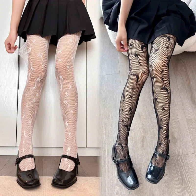 FreestyleCrown Pentacle Star Fishnet Tights