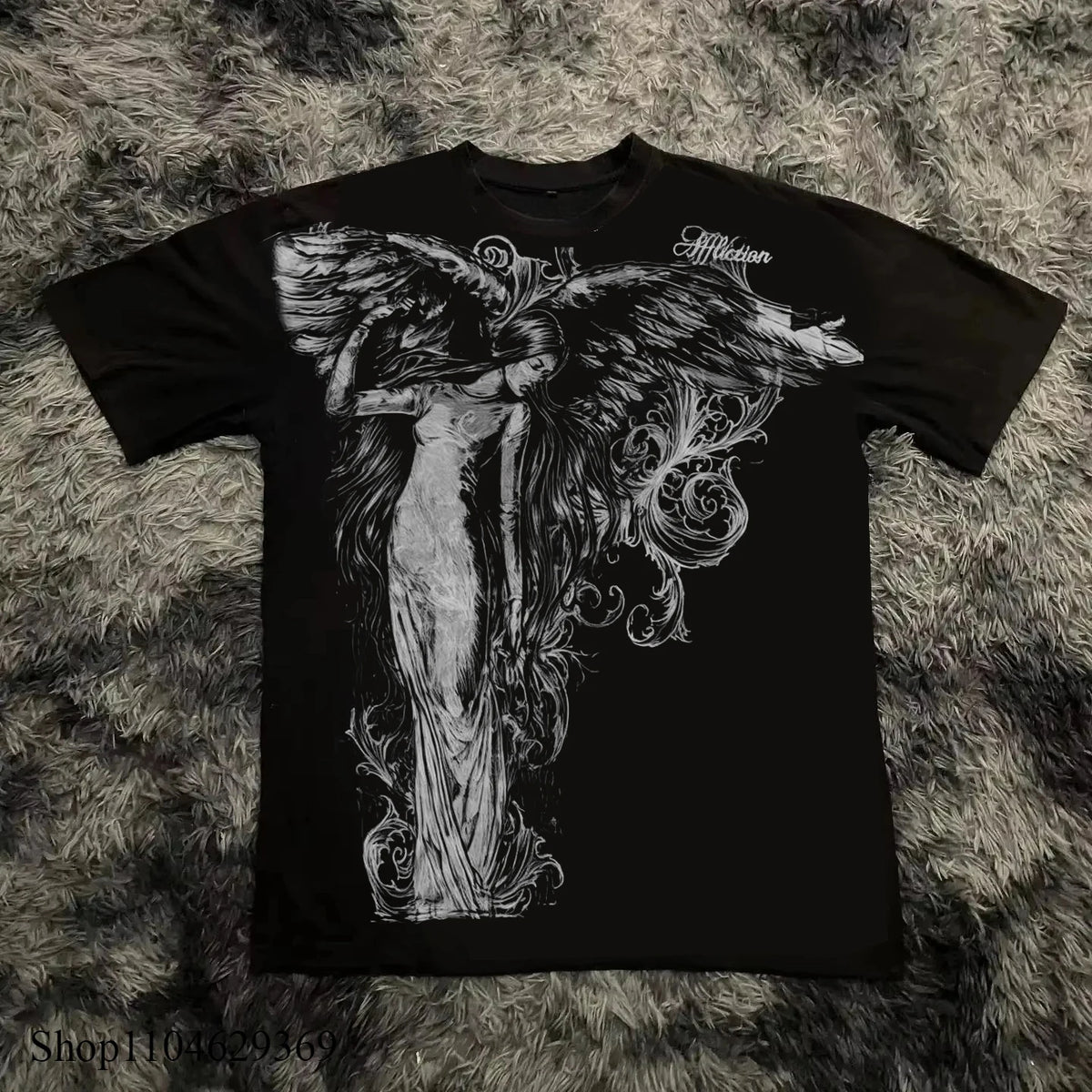 FreestyleCrown Womens Y2K Gothic Oversized Tee