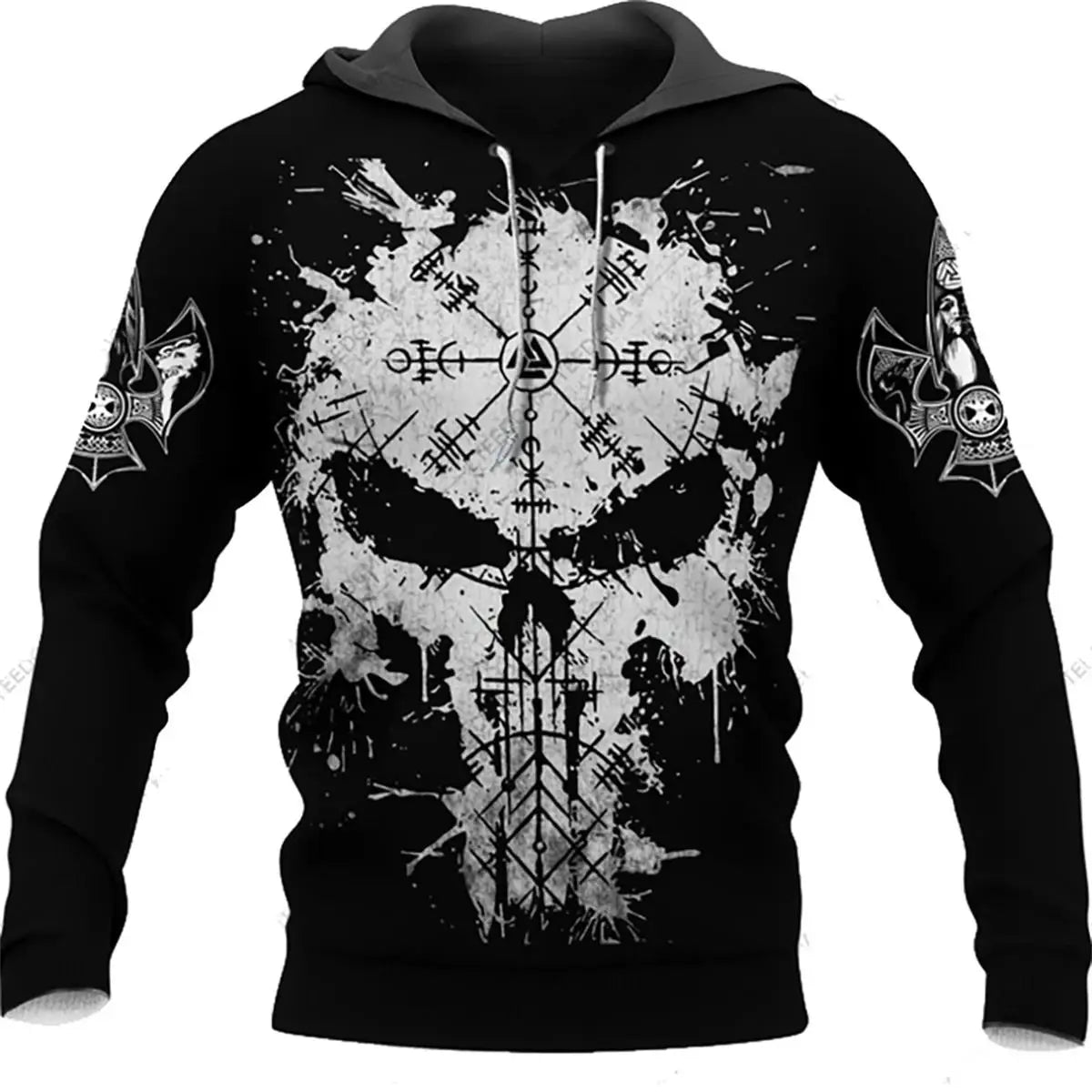 FreestyleCrown Terror Skull 3D Hoodie